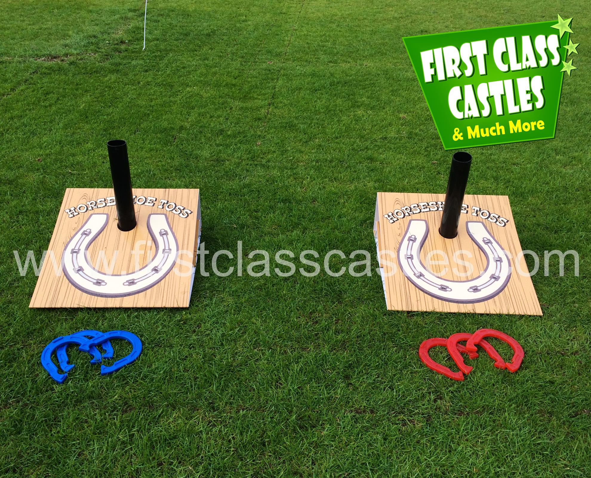 First Class Castles Horse Shoe Toss / Horse Racing Game for Children