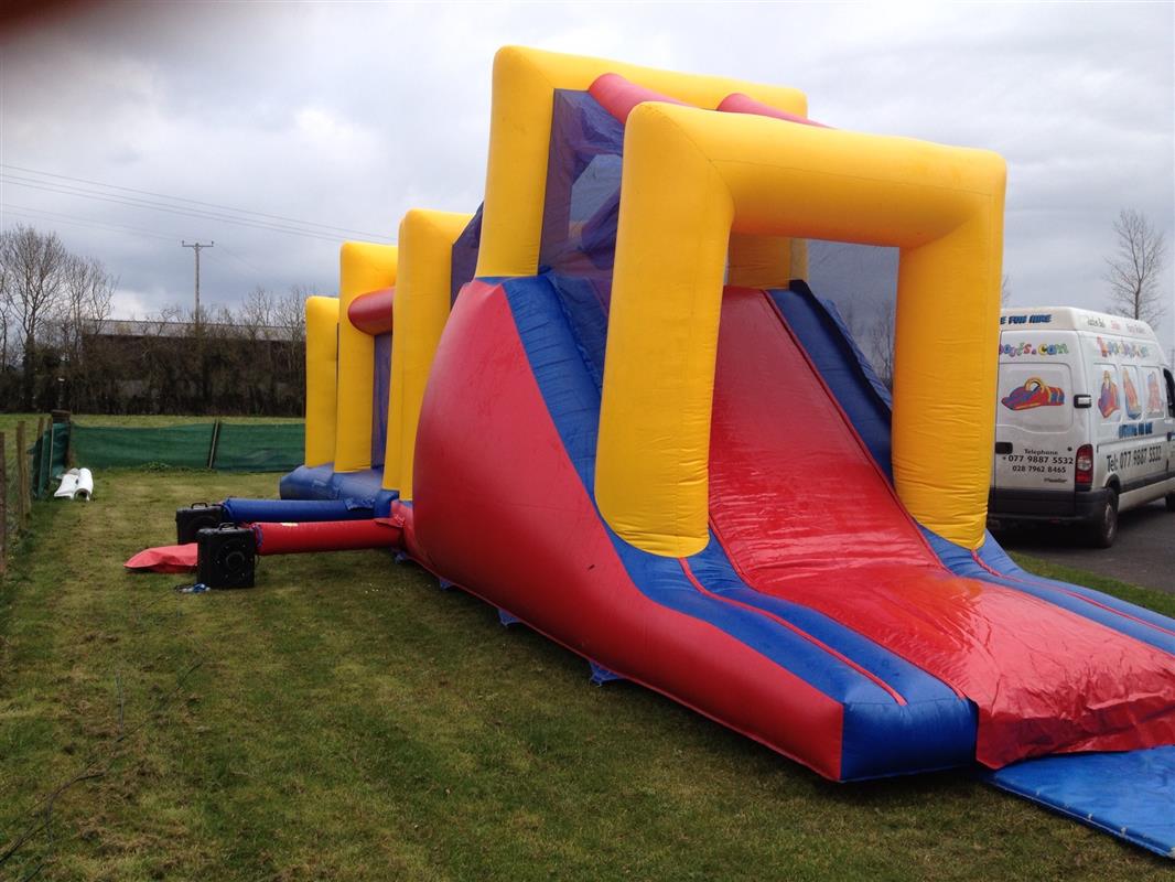 hire inflatable assault course